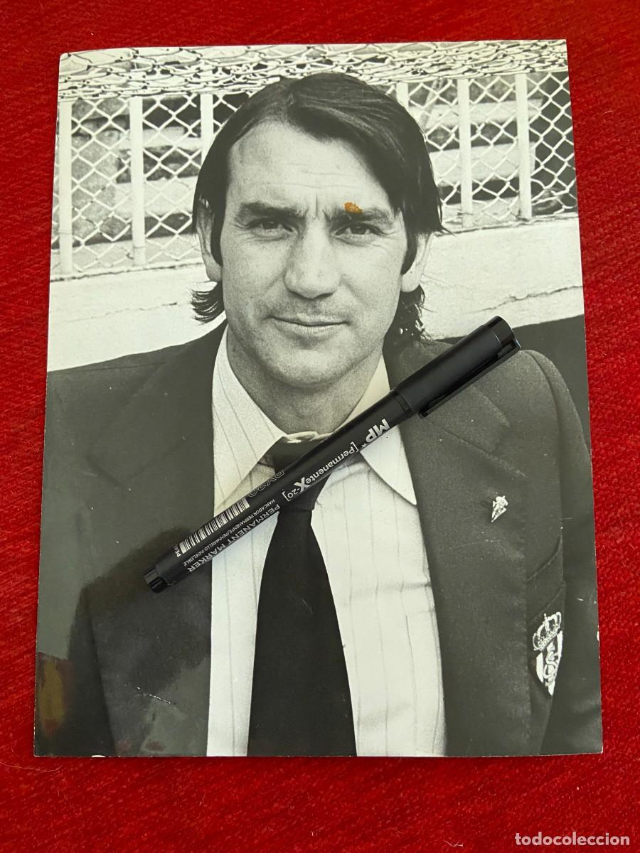 Sports collectibles: F31681 FOTO FOTOGRAFIA ORIGINAL VICENTE MIERA ENTRENADOR SPORTING GIJON 1978
