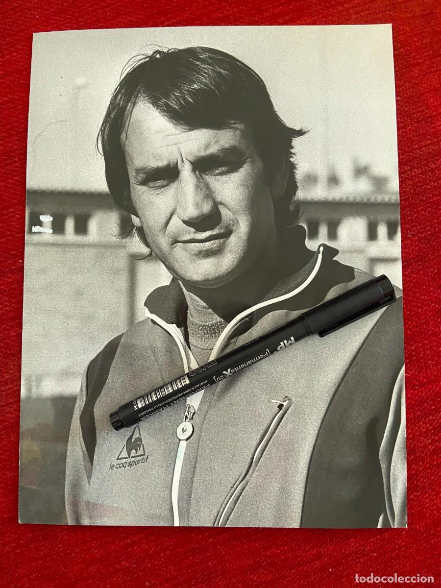 Collectionnisme sportif: F31682 FOTO FOTOGRAFIA ORIGINAL VICENTE MIERA ENTRENADOR SPORTING GIJON 1979