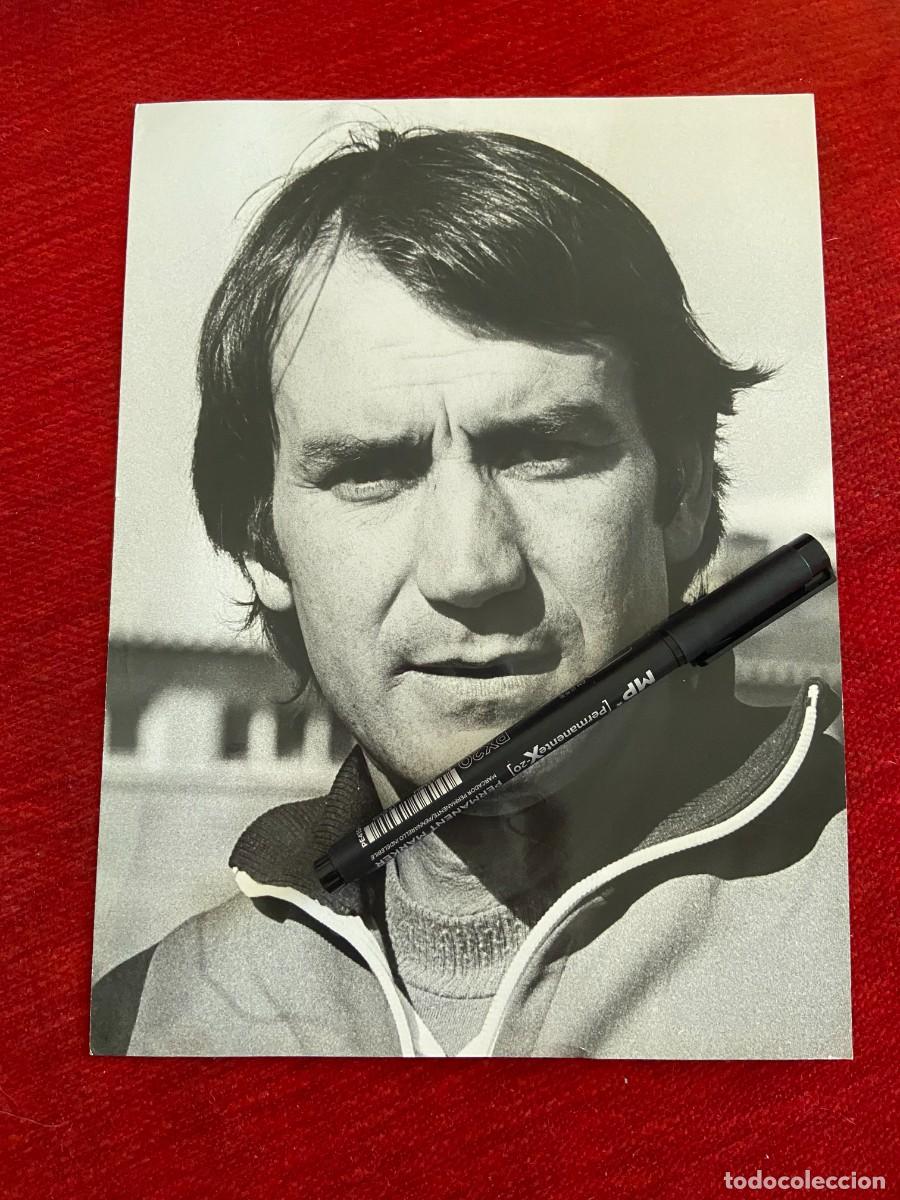 Collectionnisme sportif: F31684 FOTO FOTOGRAFIA ORIGINAL VICENTE MIERA ENTRENADOR SPORTING GIJON 1979