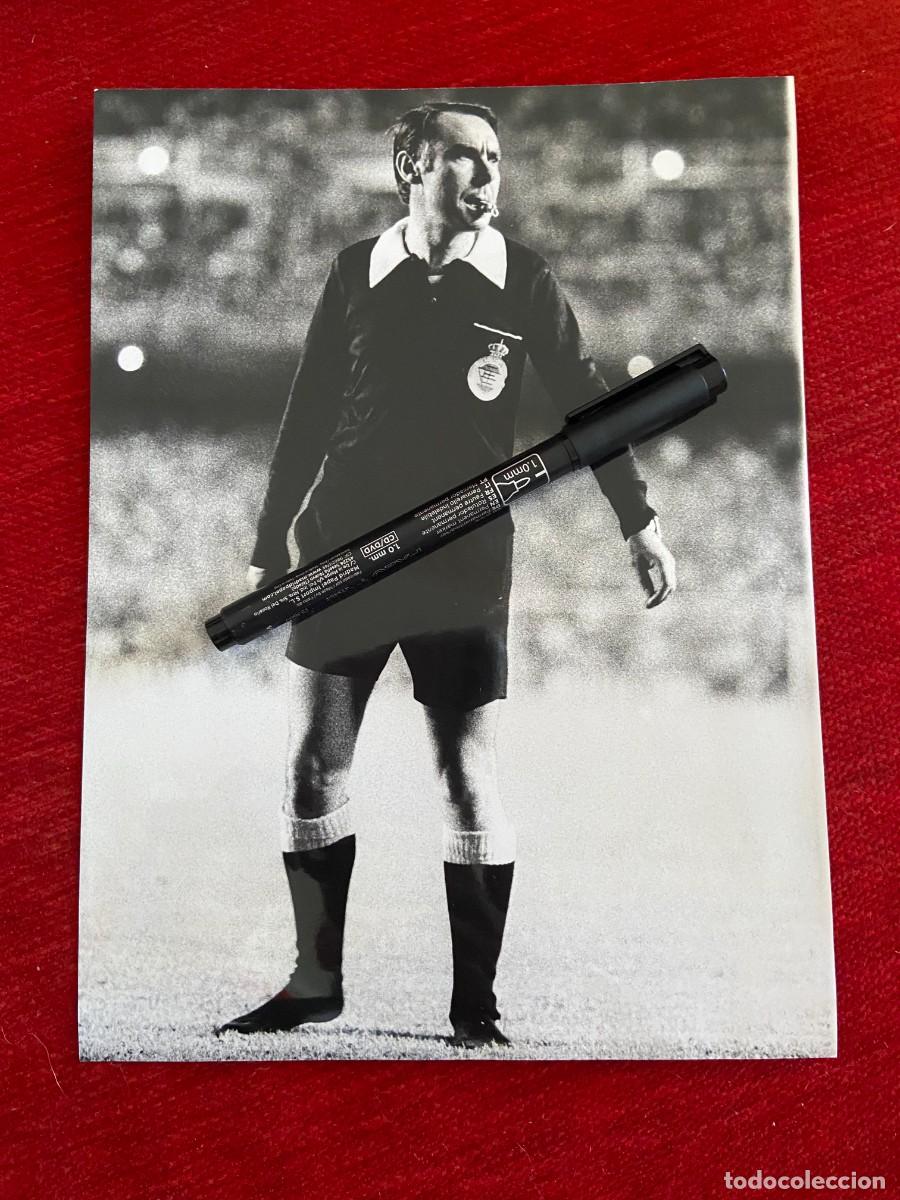 Sports collectibles: F31722 FOTO FOTOGRAFIA ORIGINAL ARBITRO COLEGIADO ANTONIO CAMACHO JIMENEZ HOMENAJE A ZOCO 1974