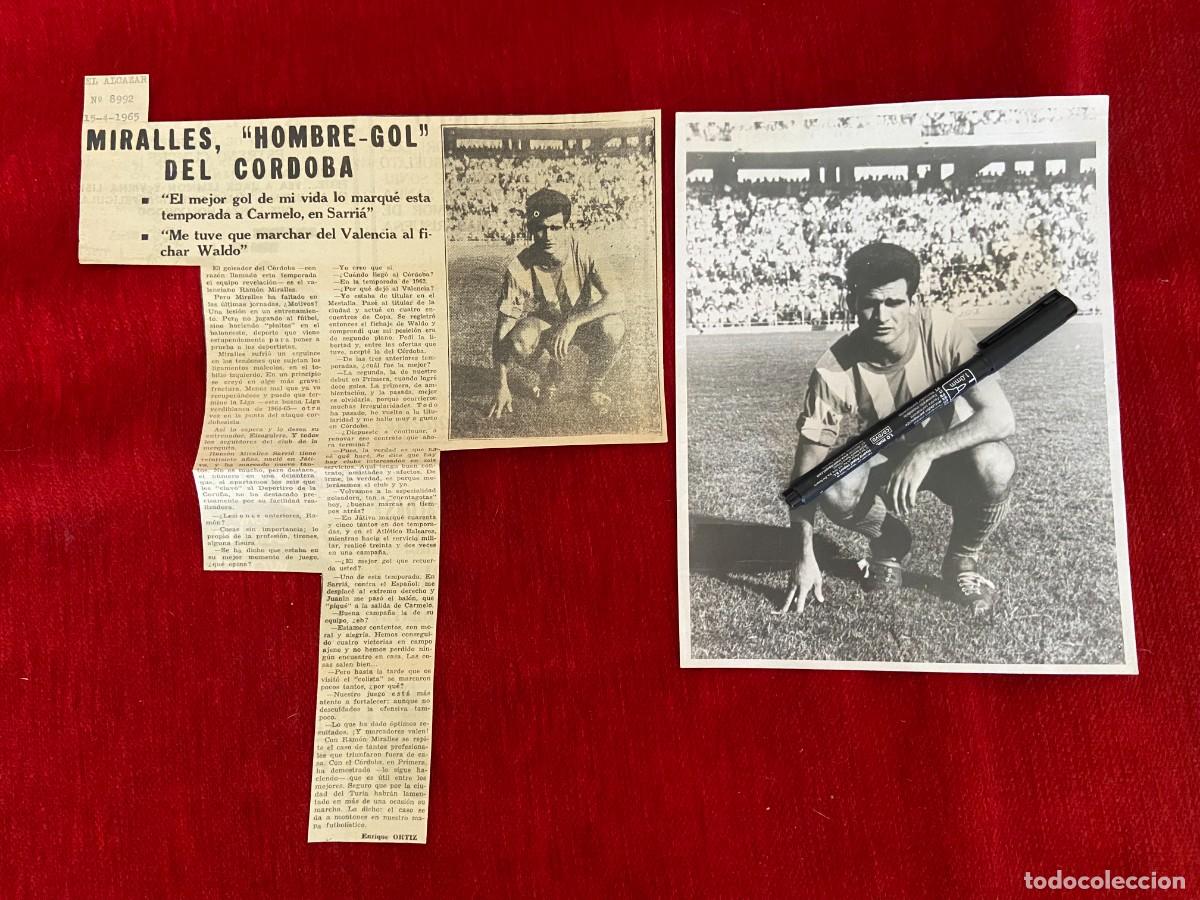 Sammelleidenschaft Sport: F31769 FOTO FOTOGRAFIA ORIGINAL CORDOBA (15-4-1965) RAMON MIRALLES SARRION