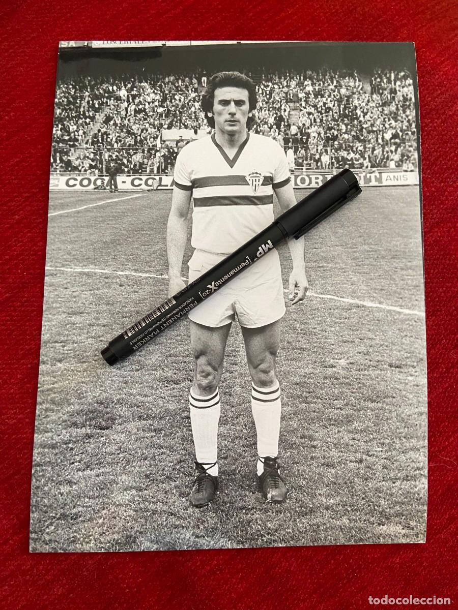 Sammelleidenschaft Sport: F31775 FOTO FOTOGRAFIA ORIGINAL ENRIQUE MORAN BLANCO SPORTING GIJON