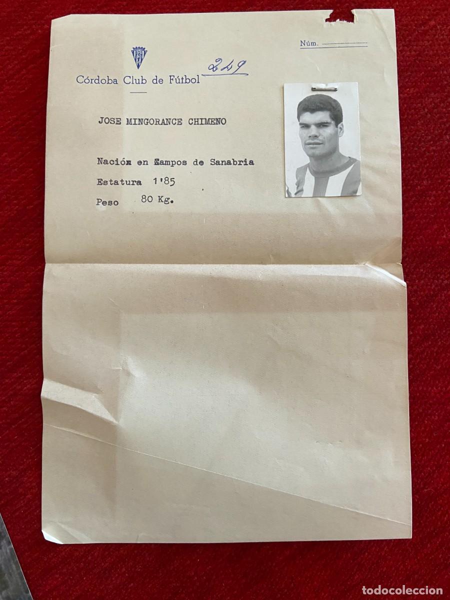 Sports collectibles: R26849 FOTO FOTOGRAFIA ORIGINAL CORDOBA JOSE MINGORANCE CHIMENO