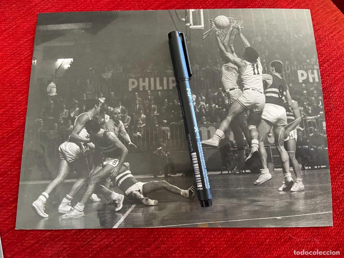 Sports collectibles: F31902 FOTO FOTOGRAFIA ORIGINAL COPA EUROPA BALONCESTO REAL MADRID HONVED (5-12-1969)