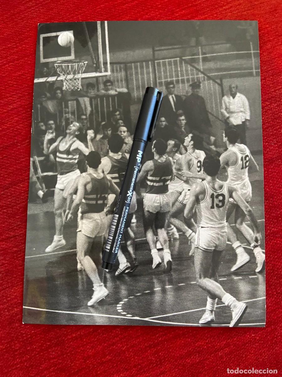 Sports collectibles: F31903 FOTO FOTOGRAFIA ORIGINAL COPA EUROPA BALONCESTO REAL MADRID HONVED (5-12-1969)