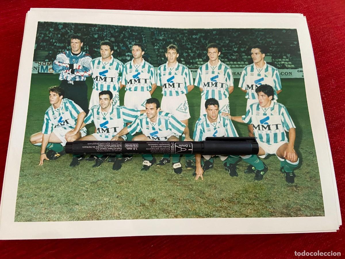 Sports collectibles: F31959 FOTO FOTOGRAFIA ORIGINAL ONCE ALINEACION REAL BETIS JARO GORDILLO SABAS