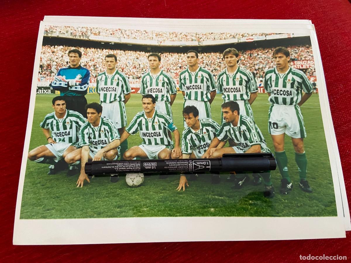 Sports collectibles: F31960 FOTO FOTOGRAFIA ORIGINAL ONCE ALINEACION REAL BETIS JARO ALFONSO JARNI