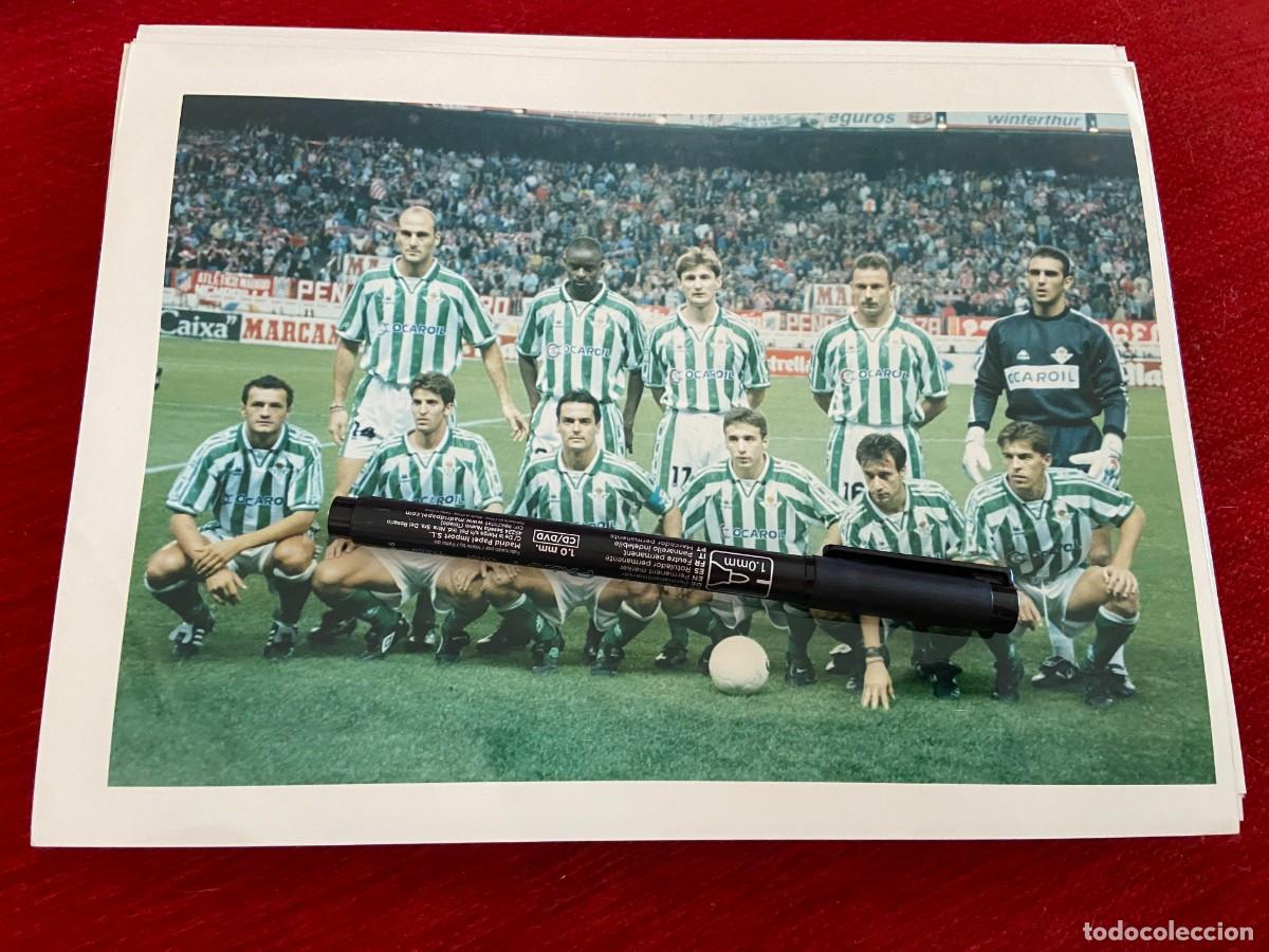 Sports collectibles: F31961 FOTO FOTOGRAFIA ORIGINAL ONCE ALINEACION REAL BETIS ROBERTO RIOS ALFONSO JARNI FINIDI