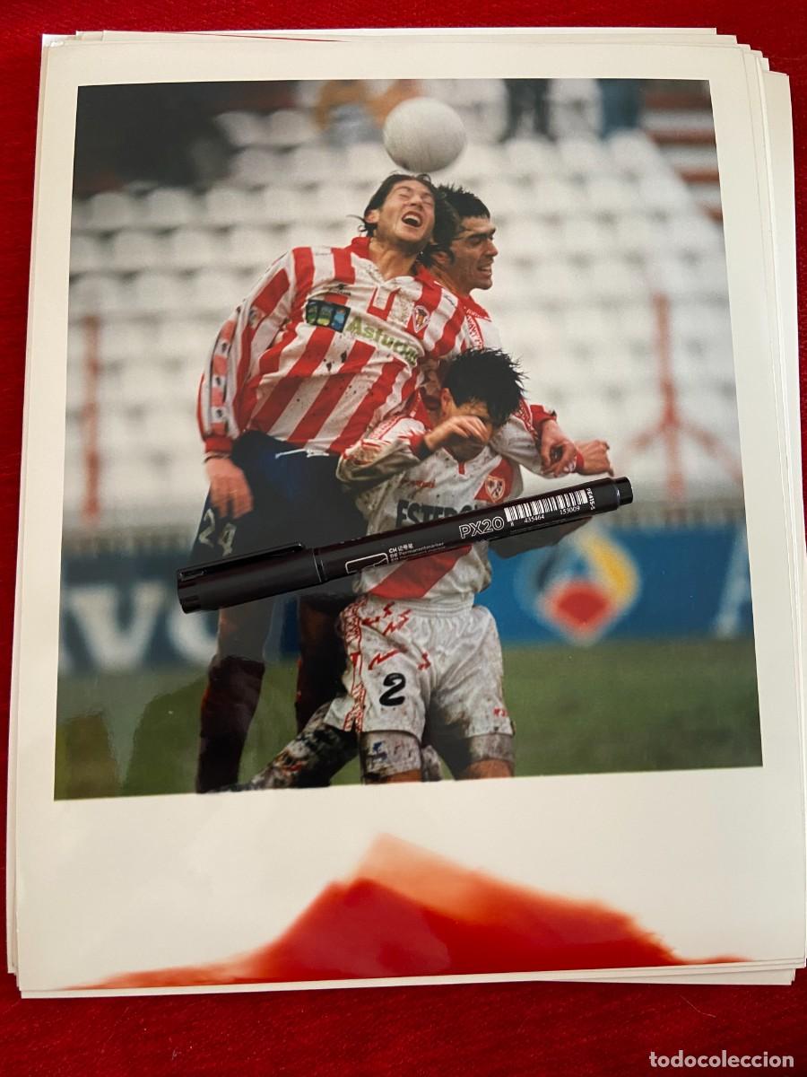 Collectionnisme sportif: FF946 GRAN FOTO FOTOGRAFIA ORIGINAL FUTBOL RAYO VALLECANO SPORTING GIJON
