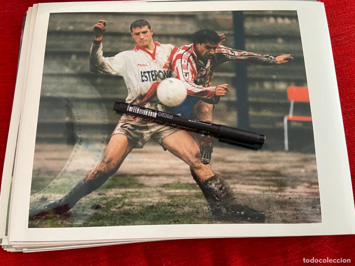 Sammelleidenschaft Sport: FF1045 GRAN FOTO FOTOGRAFIA ORIGINAL RAYO VALLECANO SPORTING GIJON DESCONOZCO QUIEN ES???