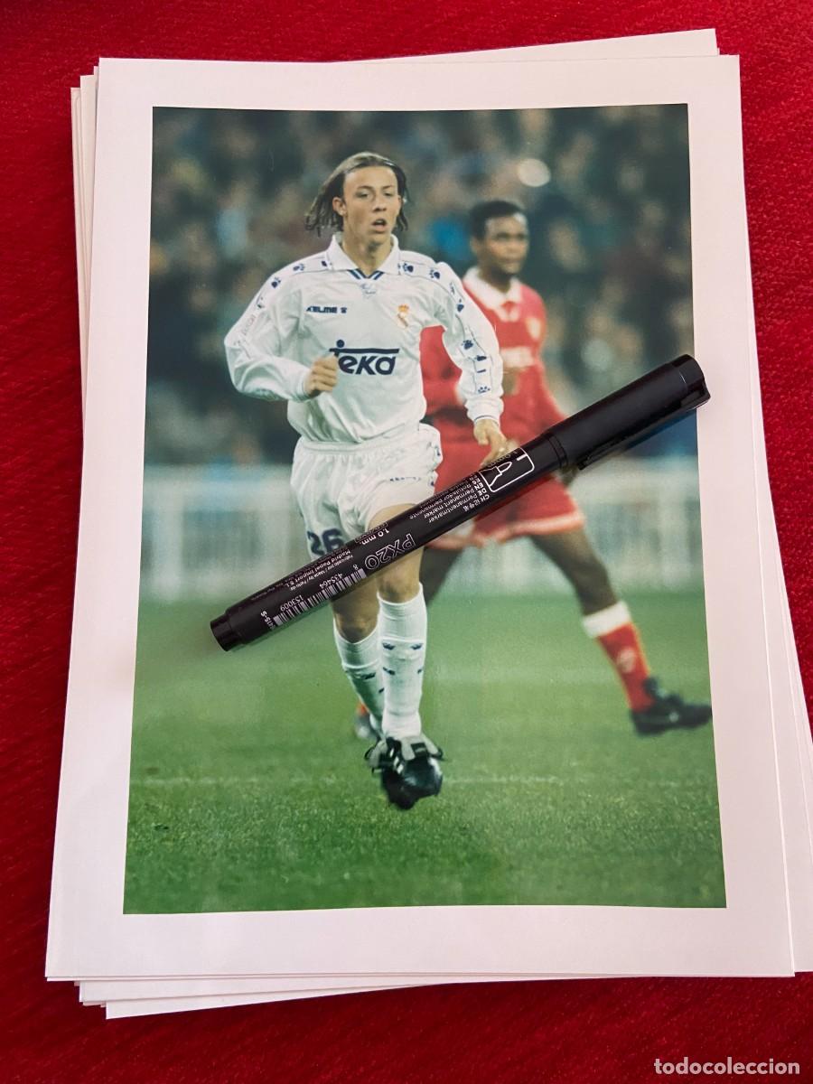 Sports collectibles: F32473 FOTO FOTOGRAFIA ORIGINAL REAL MADRID COMPOSTELA GUTI