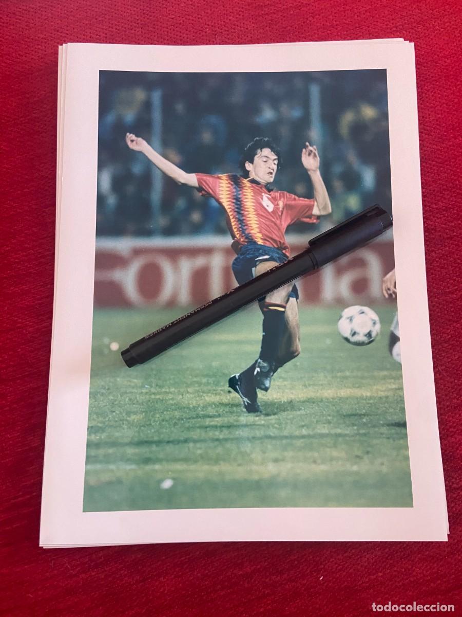 Sports collectibles: F32631 FOTO FOTOGRAFIA ORIGINAL SELECCION ESPA&Ntilde;OLA ESPA&Ntilde;A SUB-21 &iquest;&iquest;DESCONOZO QUIEN ES??