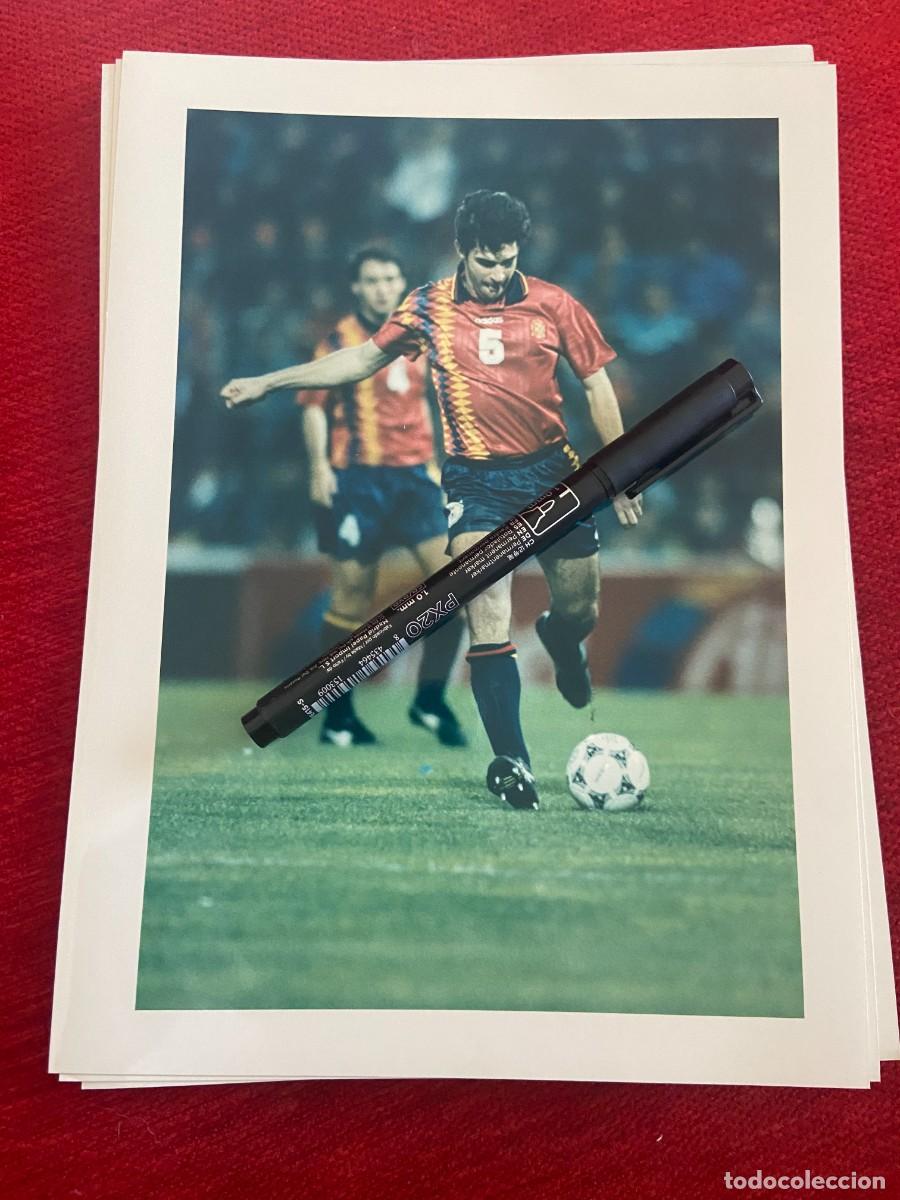 Sports collectibles: F32632 FOTO FOTOGRAFIA ORIGINAL SELECCION ESPA&Ntilde;OLA ESPA&Ntilde;A SUB-21 &iquest;&iquest;DESCONOZO QUIEN ES??