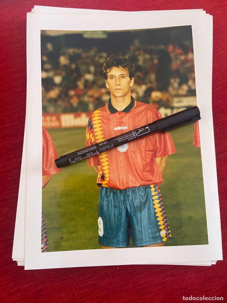 Collectionnisme sportif: F32713 FOTO FOTOGRAFIA ORIGINAL SELECCION ESPA&Ntilde;OLA ESPA&Ntilde;A ALFONSO PEREZ