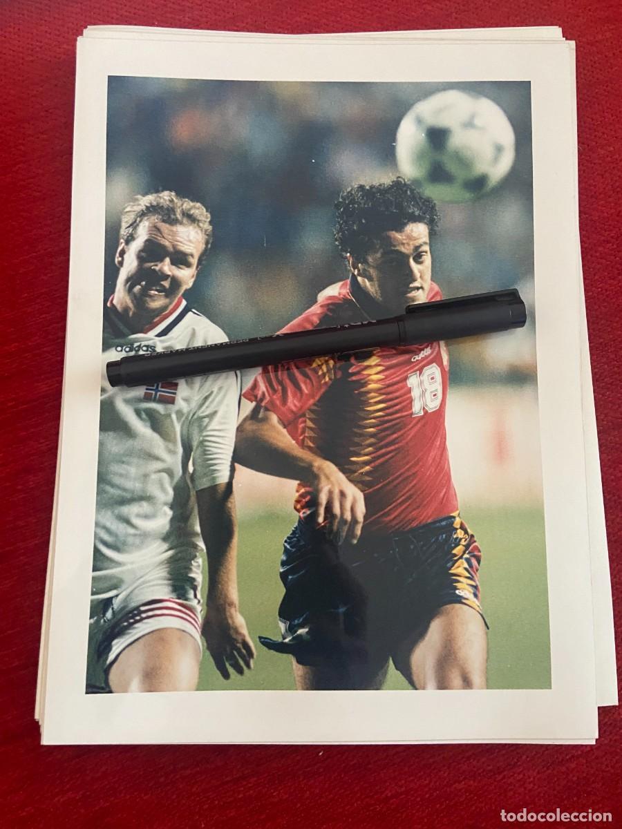 Sammelleidenschaft Sport: F32728 FOTO FOTOGRAFIA ORIGINAL SELECCION ESPA&Ntilde;OLA ESPA&Ntilde;A NORUEGA KIKO NARVAEZ