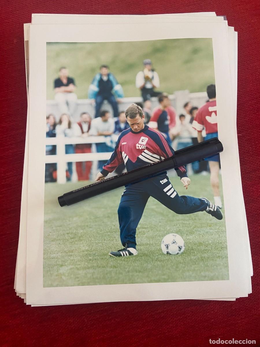 Collectionnisme sportif: F32765 FOTO FOTOGRAFIA ORIGINAL SELECCION ESPA&Ntilde;OLA ESPA&Ntilde;A JAVIER CLEMENTE