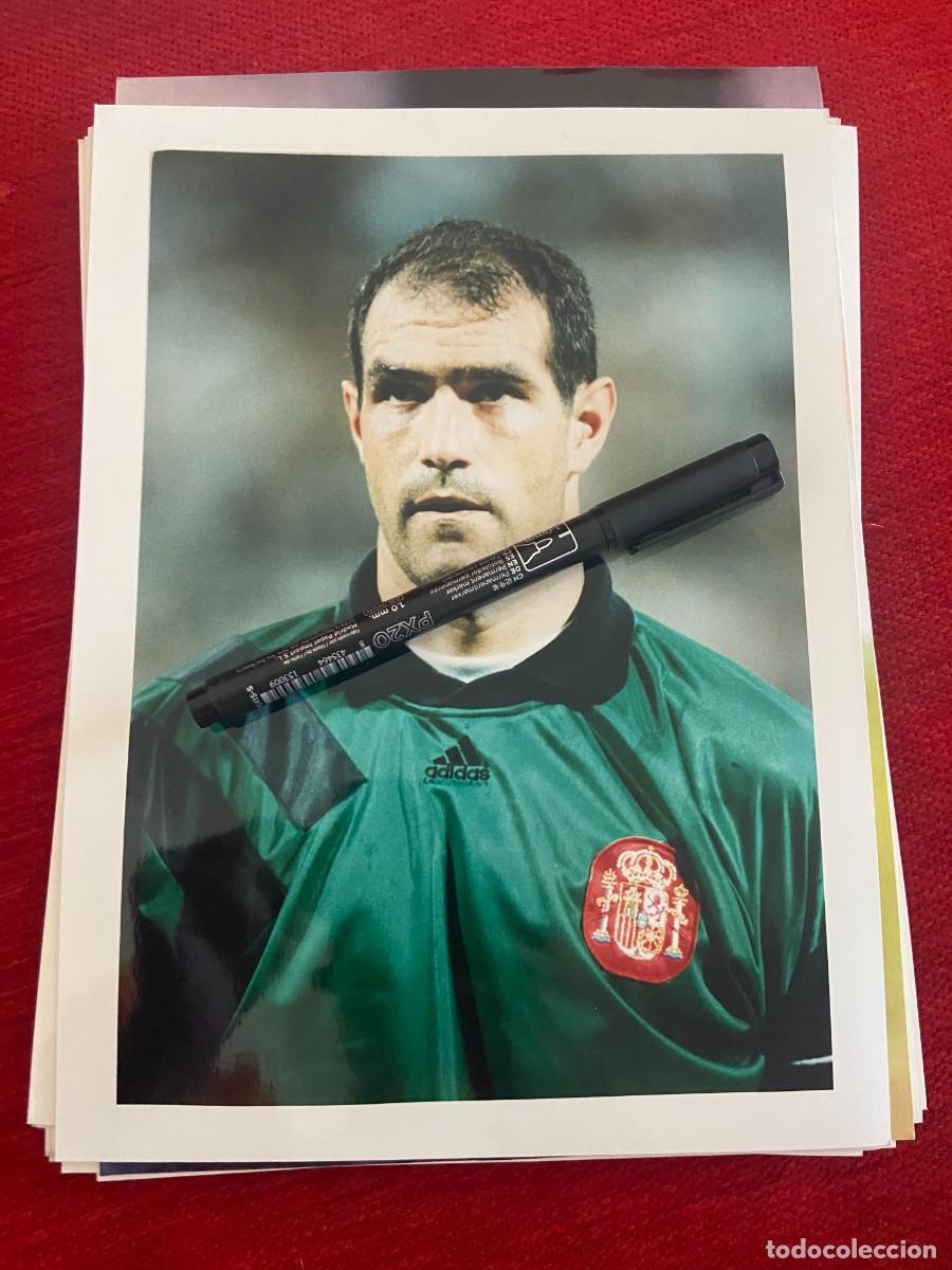 Collectionnisme sportif: F32790 FOTO FOTOGRAFIA ORIGINAL SELECCION ESPA&Ntilde;OLA ESPA&Ntilde;A ZUBI ZUBIZARRETA