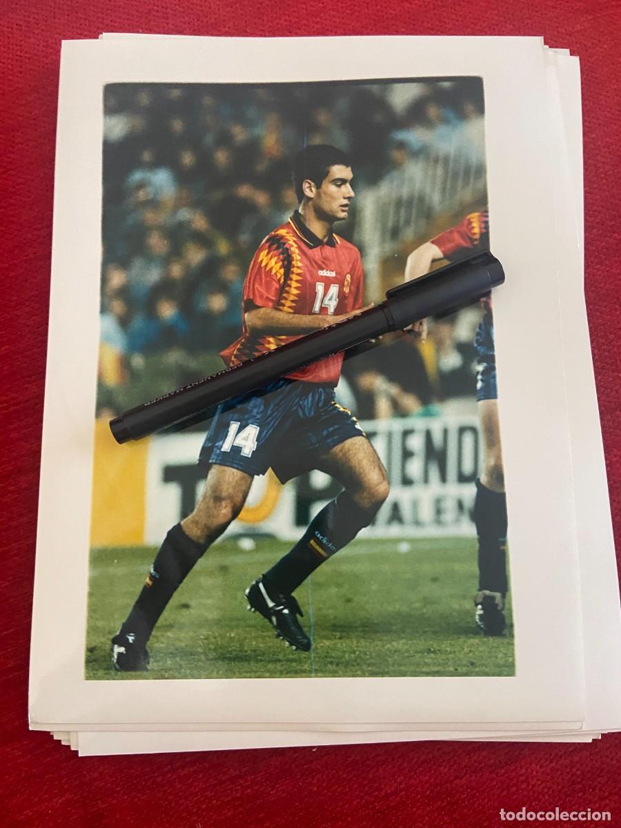 Collectionnisme sportif: F32799 FOTO FOTOGRAFIA ORIGINAL SELECCION ESPA&Ntilde;OLA ESPA&Ntilde;A PEP GUARDIOLA