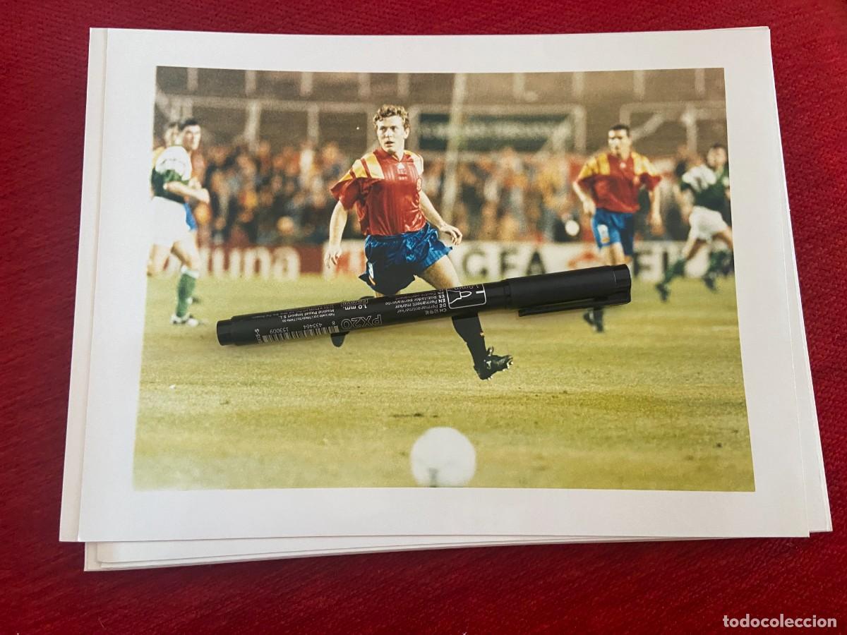 Sports collectibles: F32832 FOTO FOTOGRAFIA ORIGINAL SELECCION ESPA&Ntilde;OLA ESPA&Ntilde;A EMILIO BUTRAGUE&Ntilde;O BUITRE