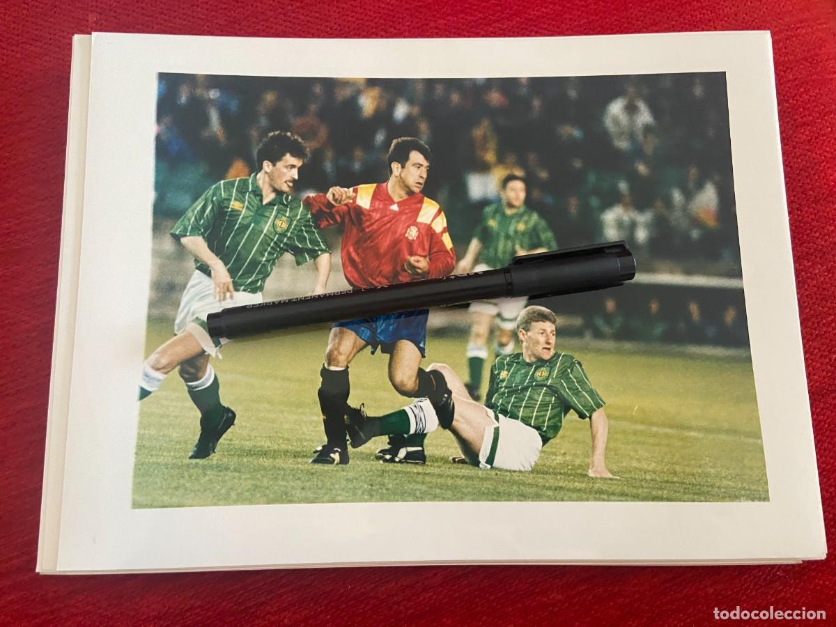 Sports collectibles: F32835 FOTO FOTOGRAFIA ORIGINAL SELECCION ESPA&Ntilde;OLA ESPA&Ntilde;A IRLANDA DEL NORTE 1993 CLAUDIO BARRAGAN