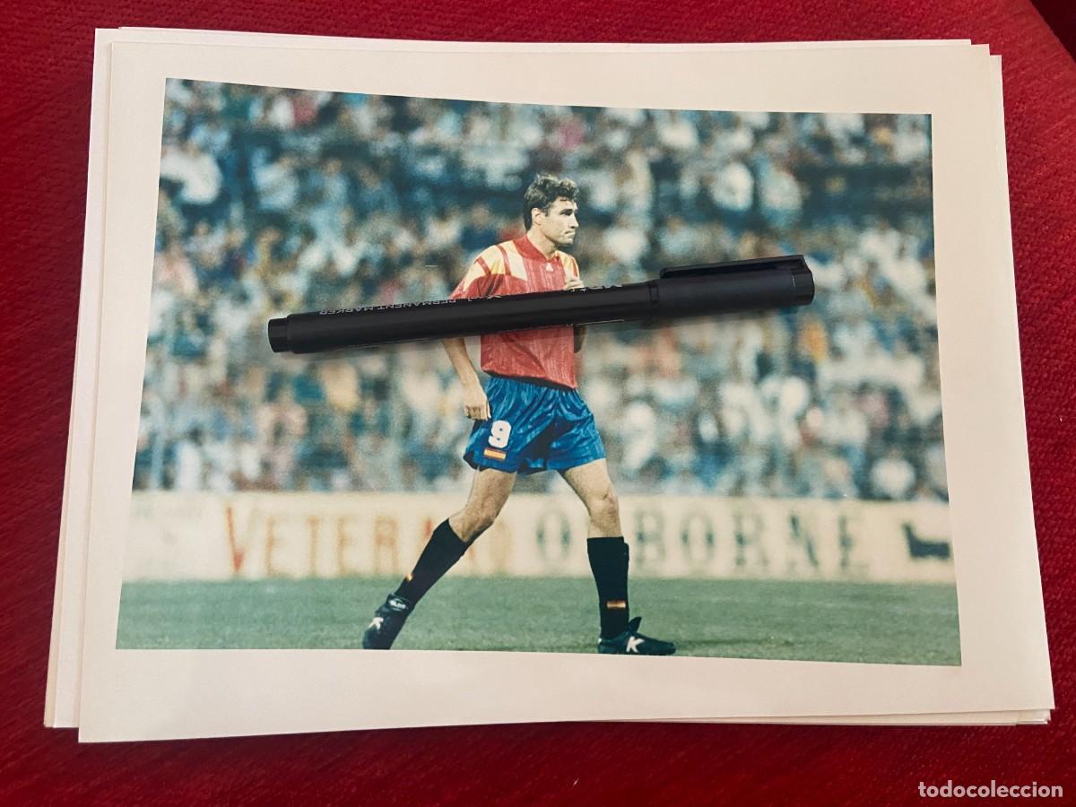 Sports collectibles: F32841 FOTO FOTOGRAFIA ORIGINAL SELECCION ESPA&Ntilde;OLA ESPA&Ntilde;A JULIO SALINAS