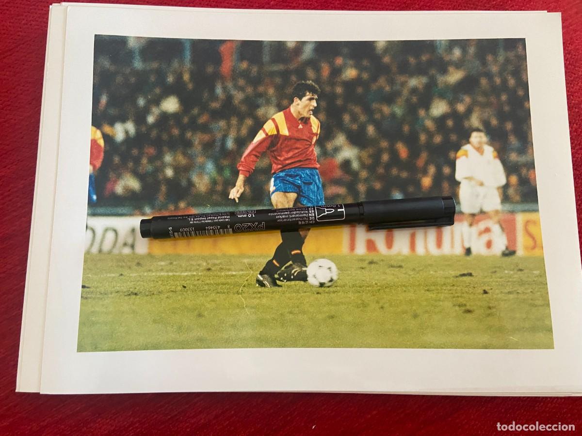 Collectionnisme sportif: F32844 FOTO FOTOGRAFIA ORIGINAL SELECCION ESPA&Ntilde;OLA ESPA&Ntilde;A 1-0 DINAMARCA (17-11-1993) MIGUEL NADAL