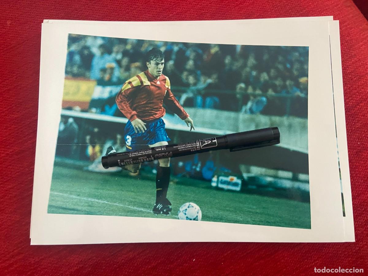 Collectionnisme sportif: F32850 FOTO FOTOGRAFIA ORIGINAL SELECCION ESPA&Ntilde;OLA ESPA&Ntilde;A TONI MU&Ntilde;OZ