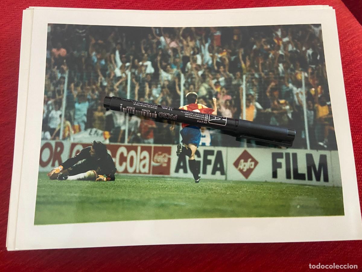 Collectionnisme sportif: F32880 FOTO FOTOGRAFIA ORIGINAL SELECCION ESPA&Ntilde;OLA ESPA&Ntilde;A CELEBRACION GOL