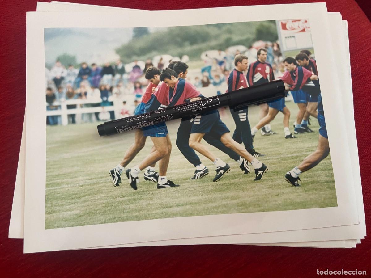 Collectionnisme sportif: F32897 FOTO FOTOGRAFIA ORIGINAL ESPA&Ntilde;A SELECCION ESPA&Ntilde;OLA JAVIER CLEMENTE LUIS ENRIQUE HIERRO