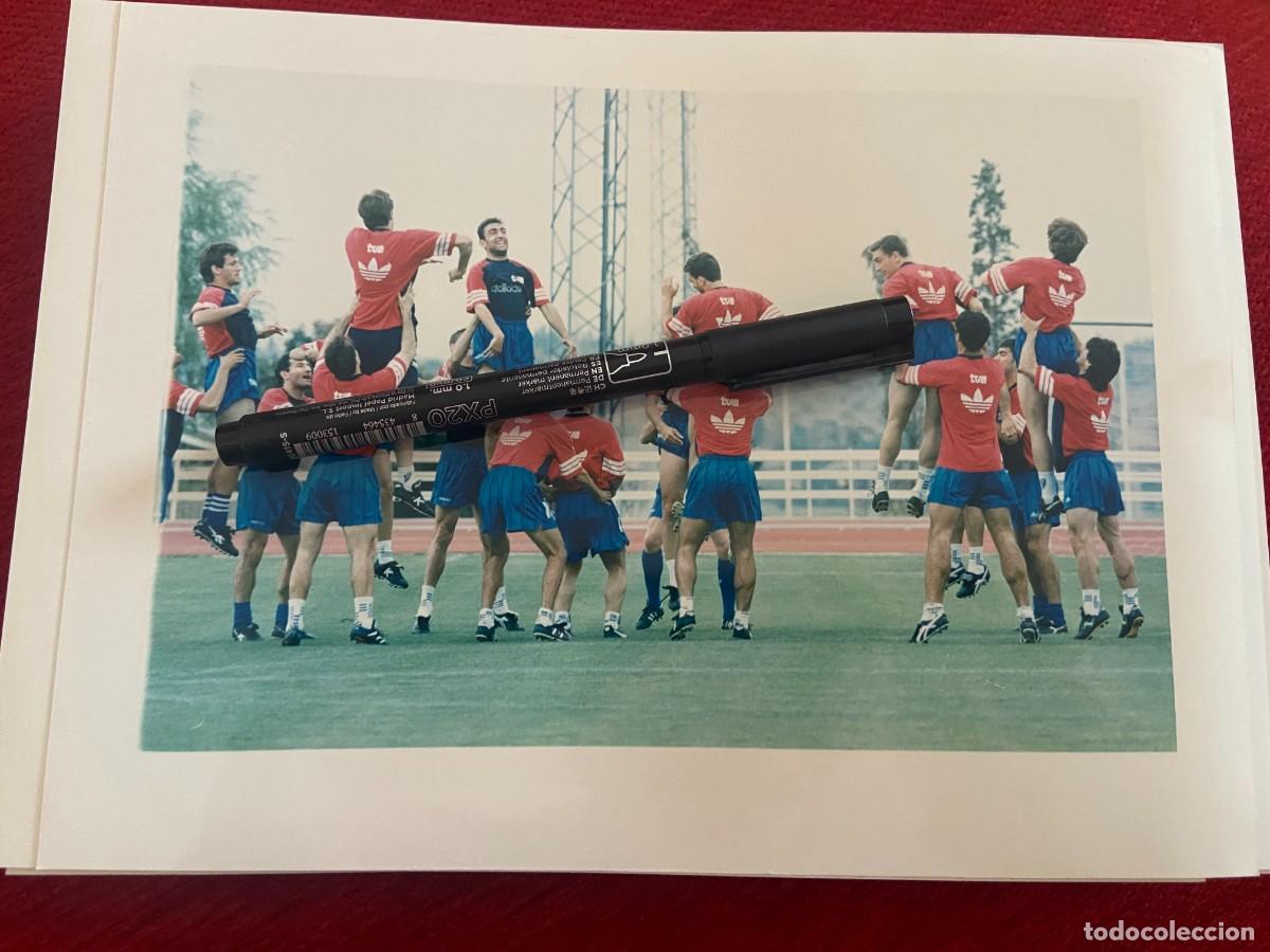 Collectionnisme sportif: F32915 FOTO FOTOGRAFIA ORIGINAL SELECCION ESPA&Ntilde;OLA ESPA&Ntilde;A ENTRENAMIENTO JAVIER CLEMENTE
