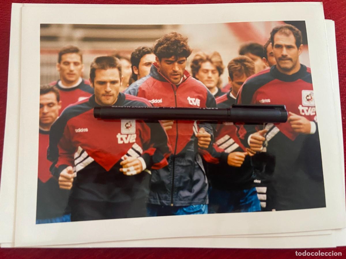 Collectionnisme sportif: F32941 FOTO FOTOGRAFIA ORIGINAL SELECCION ESPA&Ntilde;OLA ESPA&Ntilde;A ENTRENAMIENTO ZUBIZARRETA CA&Ntilde;IZARES