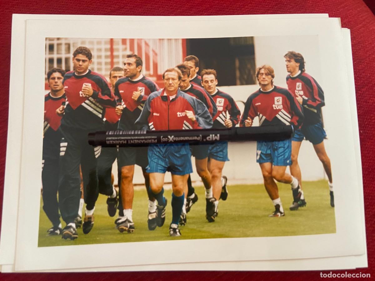 Collectionnisme sportif: F32942 FOTO FOTOGRAFIA ORIGINAL SELECCION ESPA&Ntilde;OLA ESPA&Ntilde;A ENTRENAMIENTO HIERRO GUERRERO