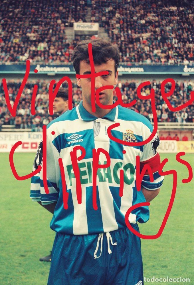 Collectionnisme sportif: FRANCISCO GONZALEZ PEREZ FRAN Fotografia Liga 1992-1993 Deportivo de La Coru&ntilde;a foto 10x15 futbol