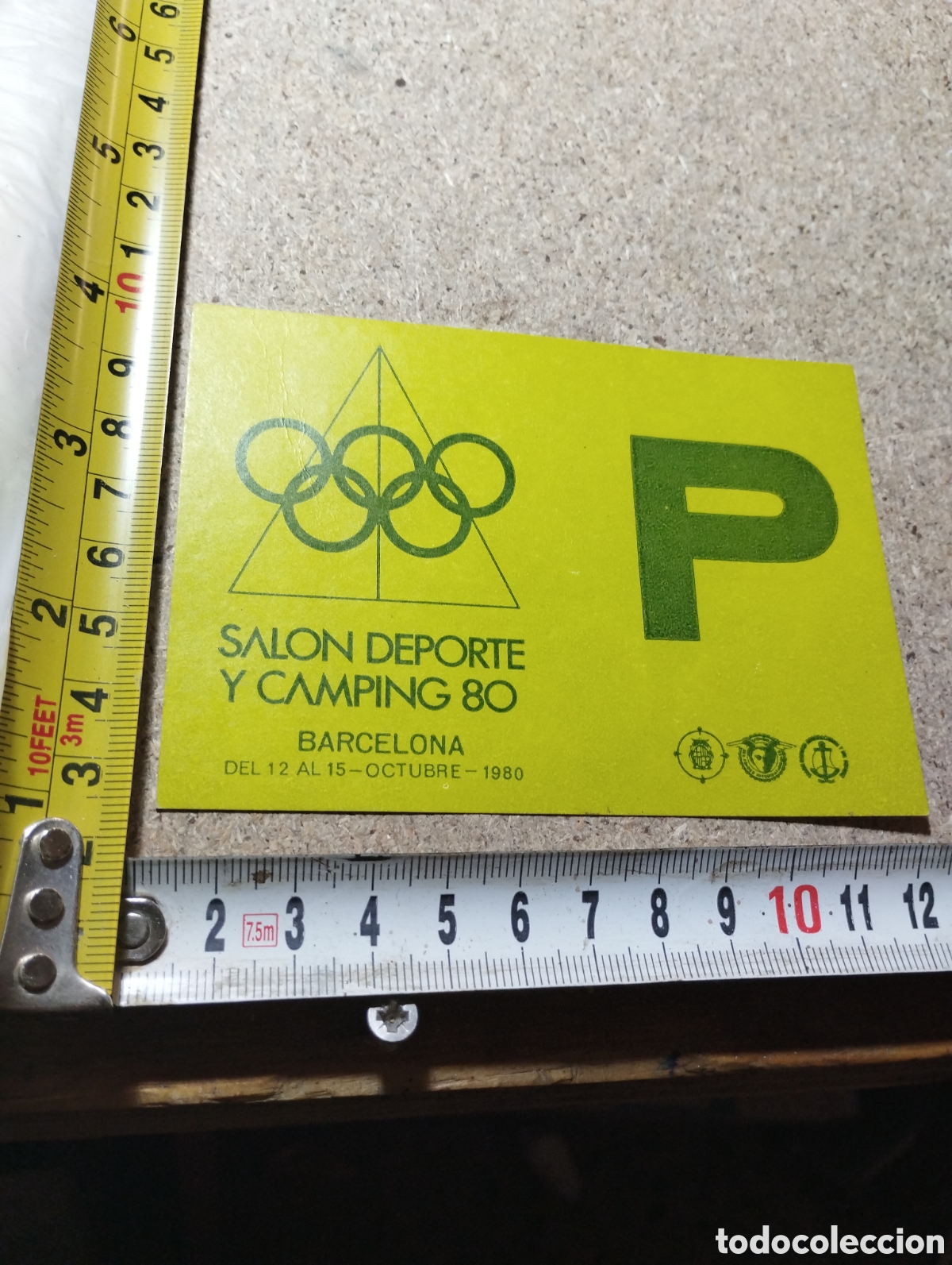 Collectionnisme sportif: Pase de prensa Sal&oacute;n del Deporte y Camping 80