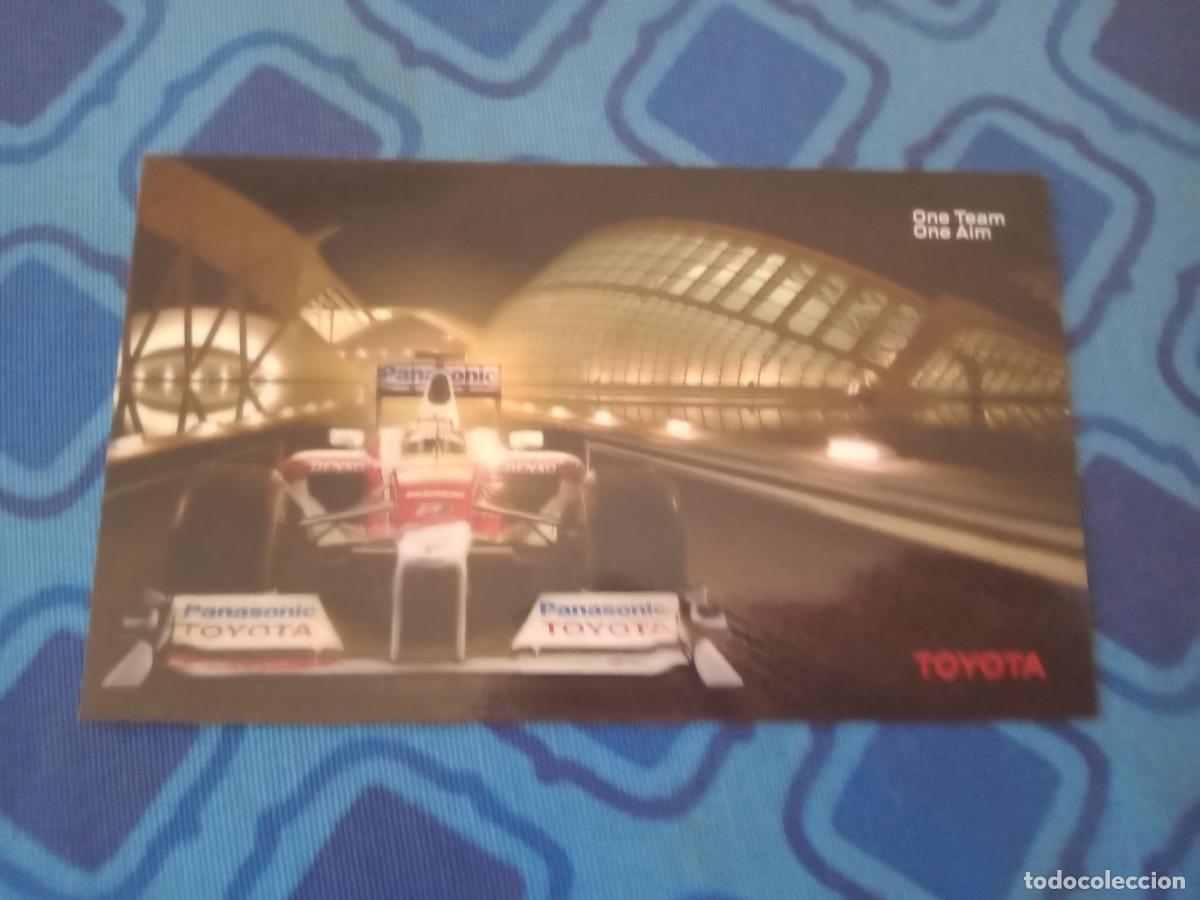 Coleccionismo deportivo: Tarjeta publicitaria de Toyota