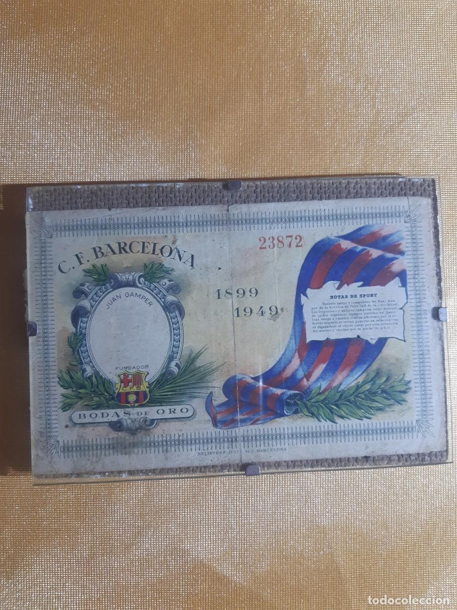 Sports collectibles: ENTRADA ORIGINAL FCB 1949, BODAS DE ORO