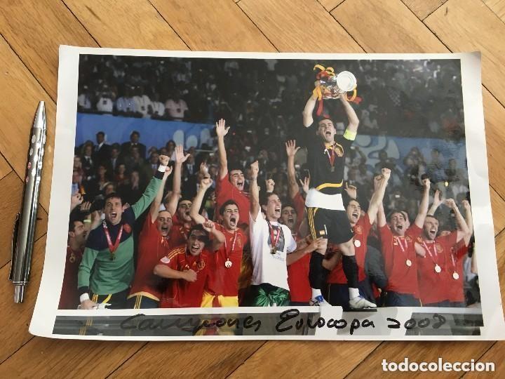 Sports collectibles: F15717 FOTO FOTOGRAFIA FUTBOL CAMPEONES EUROCOPA EURO 2008 SELECCION ESPA&Ntilde;OLA ESPA&Ntilde;A CASILLAS