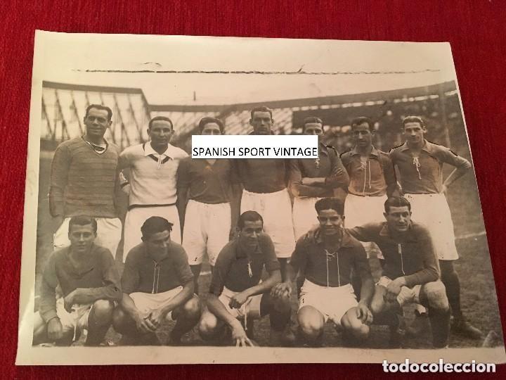 Sports collectibles: F13234 FOTOGRAFIA ORIGINAL FOTO SAN LORENZO DE ALMAGRO (31-7-1932) CHACARITA JUNIOR ONCE ALINEACION
