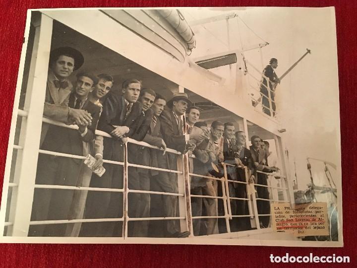 Collectionnisme sportif: F13241 FOTOGRAFIA ORIGINAL FOTO SAN LORENZO DE ALMAGRO (15-1-1937) M. A. LOUZAN