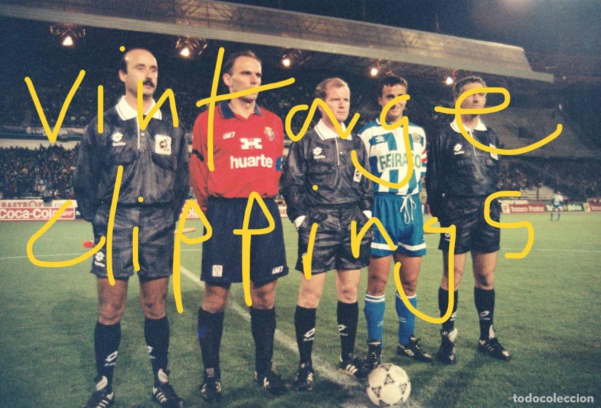 Collectionnisme sportif: DEPORTIVO DE LA CORU&Ntilde;A 3-1 OSASUNA Fotografia Liga 1993-1994 Foto Capitanes Fran futbol superdepor