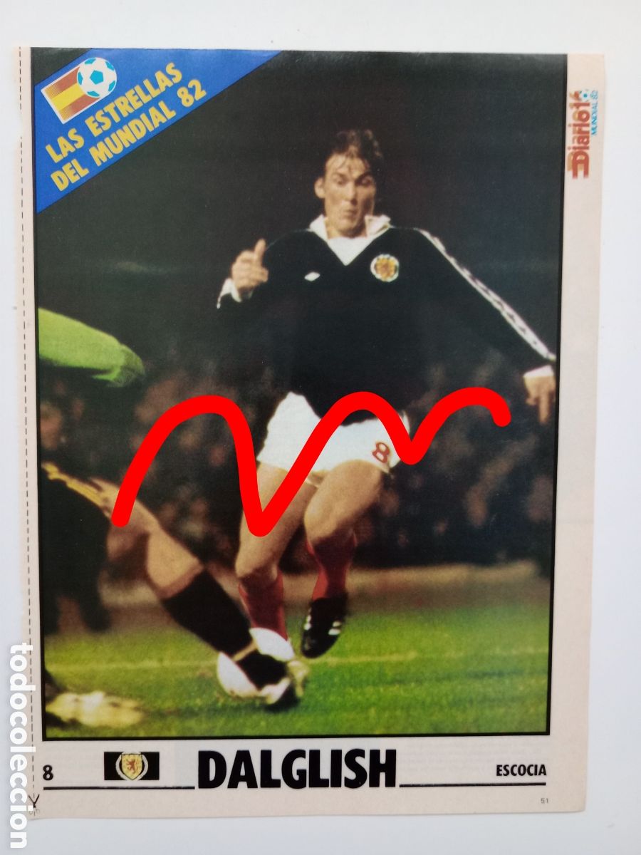 Coleccionismo deportivo: Gran Recorte Dalglish. Selecci&oacute;n Escocia - Foto 1