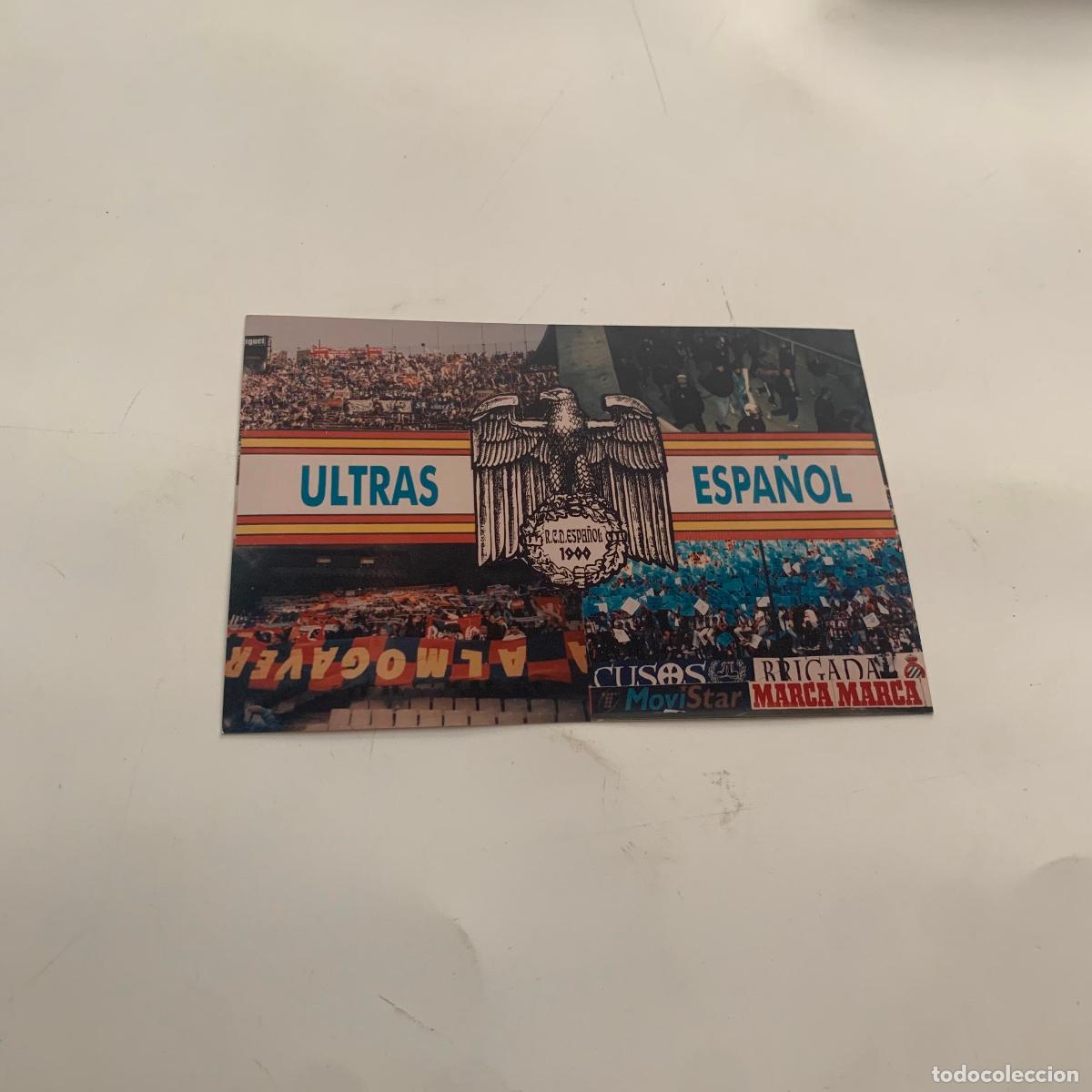 Collectionnisme sportif: FOTOGRAFIA FOTO A&Ntilde;OS 80-90 FOTOMONTAJE BRIGADAS BLANQUIAZULES RCD ESPA&Ntilde;OL ULTRAS
