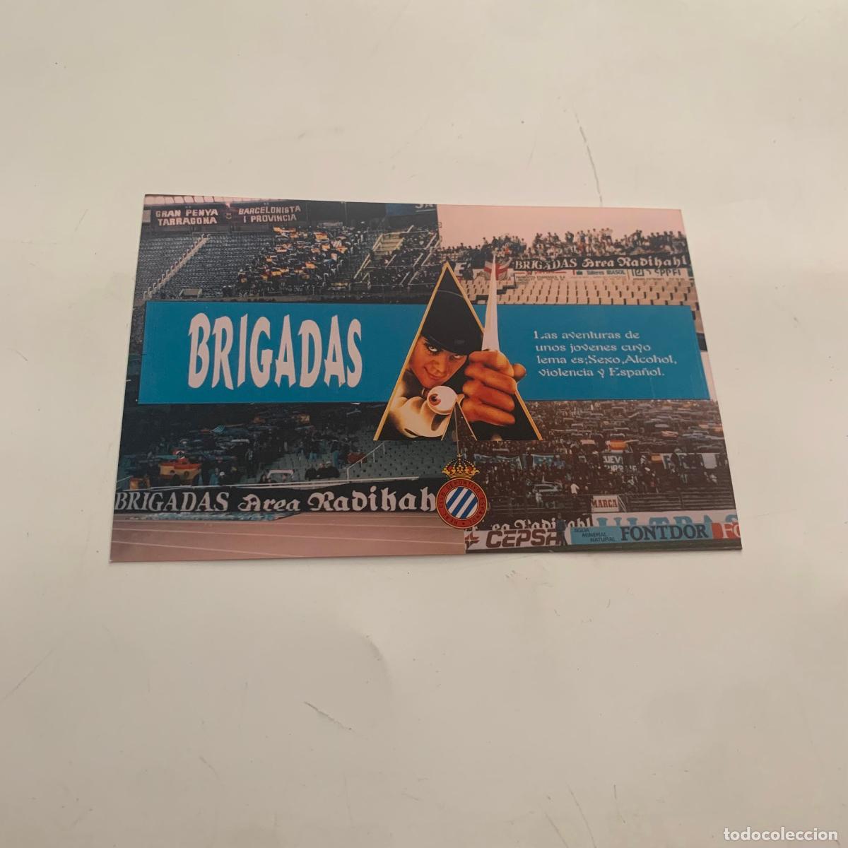 Collectionnisme sportif: FOTOGRAFIA FOTO A&Ntilde;OS 80-90 FOTOMONTAJE BRIGADAS BLANQUIAZULES RCD ESPA&Ntilde;OL AREA RADIKAHL