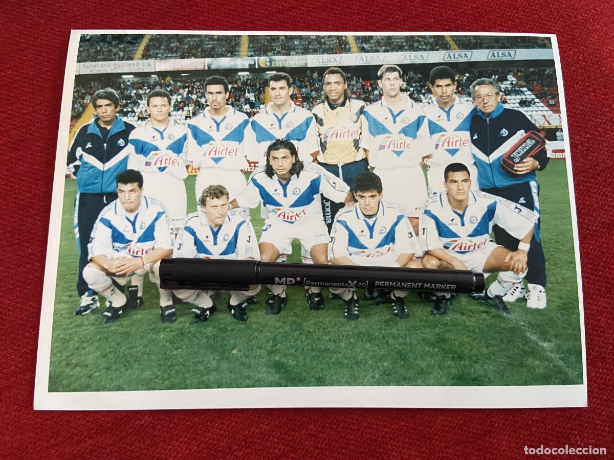 Sammelleidenschaft Sport: F33183 FOTO FOTOGRAFIA ORIGINAL ATLETICO CELAYA ONCE ALINEACION MICHEL EMILIO BUTRAGUE&Ntilde;O