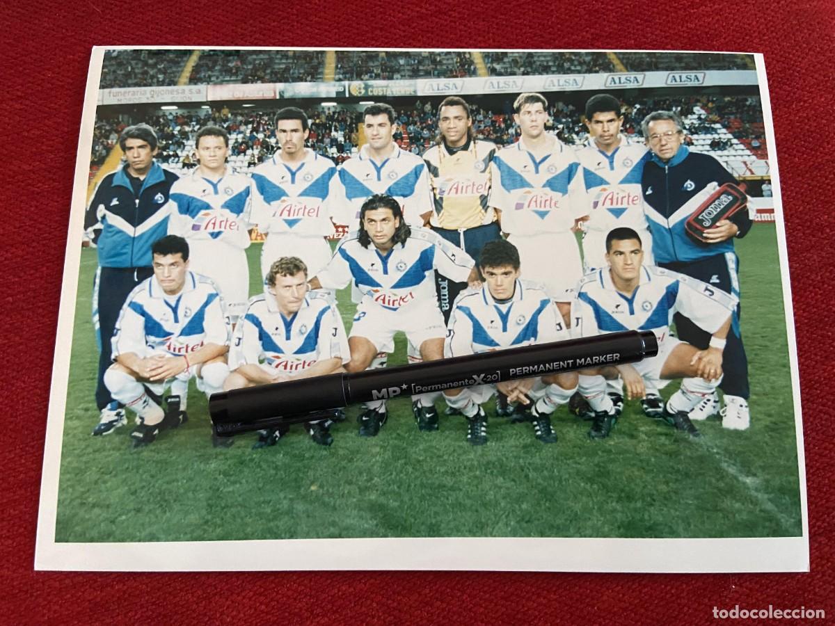 Sammelleidenschaft Sport: F33184 FOTO FOTOGRAFIA ORIGINAL ATLETICO CELAYA ONCE ALINEACION MICHEL EMILIO BUTRAGUE&Ntilde;O