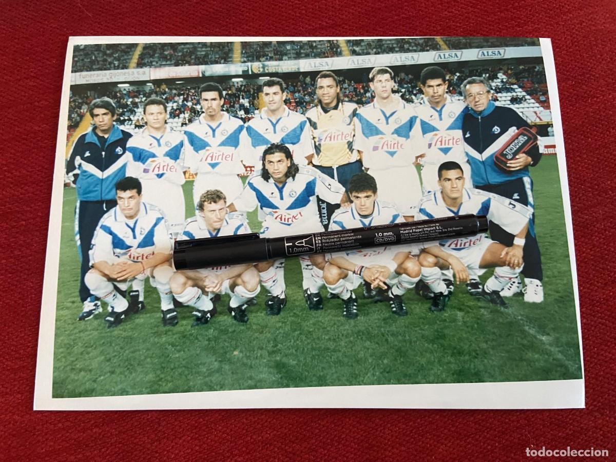 Sammelleidenschaft Sport: F33185 FOTO FOTOGRAFIA ORIGINAL ATLETICO CELAYA ONCE ALINEACION MICHEL EMILIO BUTRAGUE&Ntilde;O