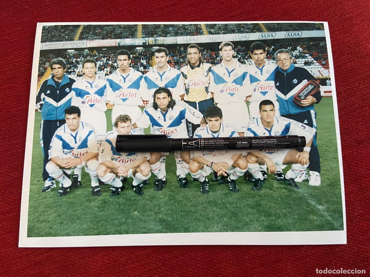 Sammelleidenschaft Sport: F33187 FOTO FOTOGRAFIA ORIGINAL ATLETICO CELAYA ONCE ALINEACION MICHEL EMILIO BUTRAGUE&Ntilde;O