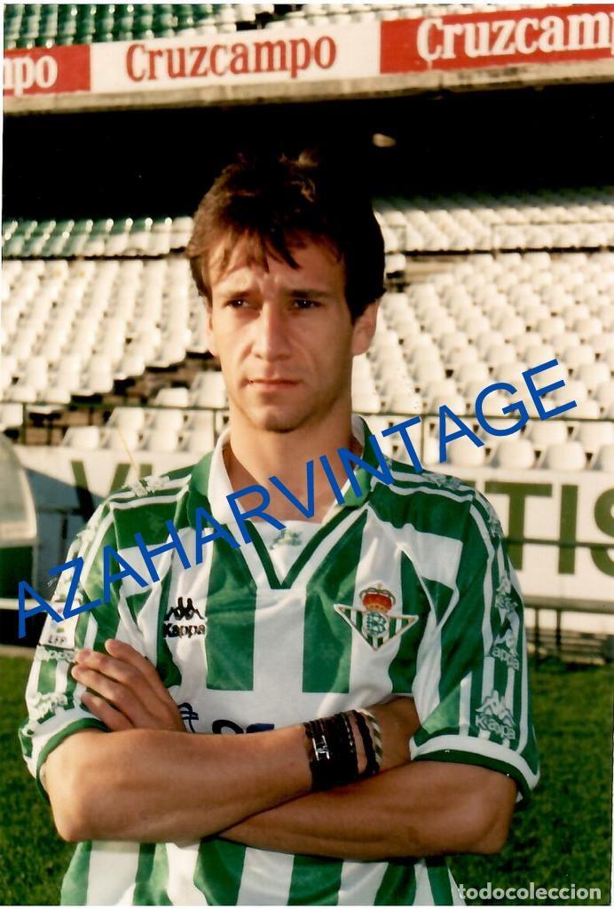 Sammelleidenschaft Sport: ANTIGUA FOTOGRAFIA JUGADOR DEL REAL BETIS BALOMPIE, ALFONSO PEREZ MU&Ntilde;OZ, 10X15 CMS