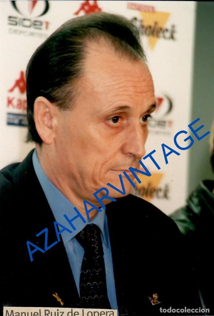 Sammelleidenschaft Sport: ANTIGUA FOTOGRAFIA PRESIDENTE DEL REAL BETIS BALOMPIE, RUIZ DE LOPERA, 10X15 CMS