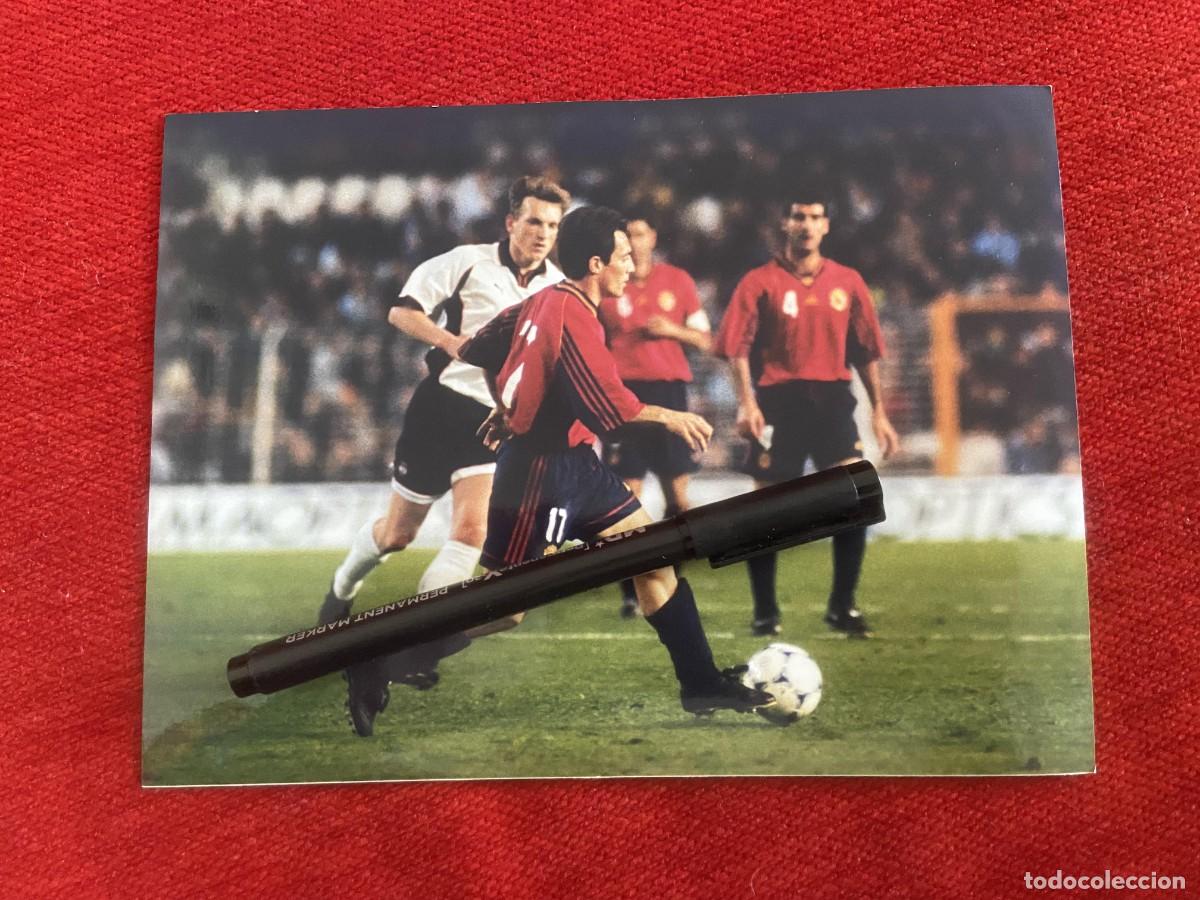 Collectionnisme sportif: F33207 FOTO FOTOGRAFIA ORIGINAL SELECCION ESPA&Ntilde;OLA ESPA&Ntilde;A 9-0 AUSTRIA (27-3-1999) MUNITIS